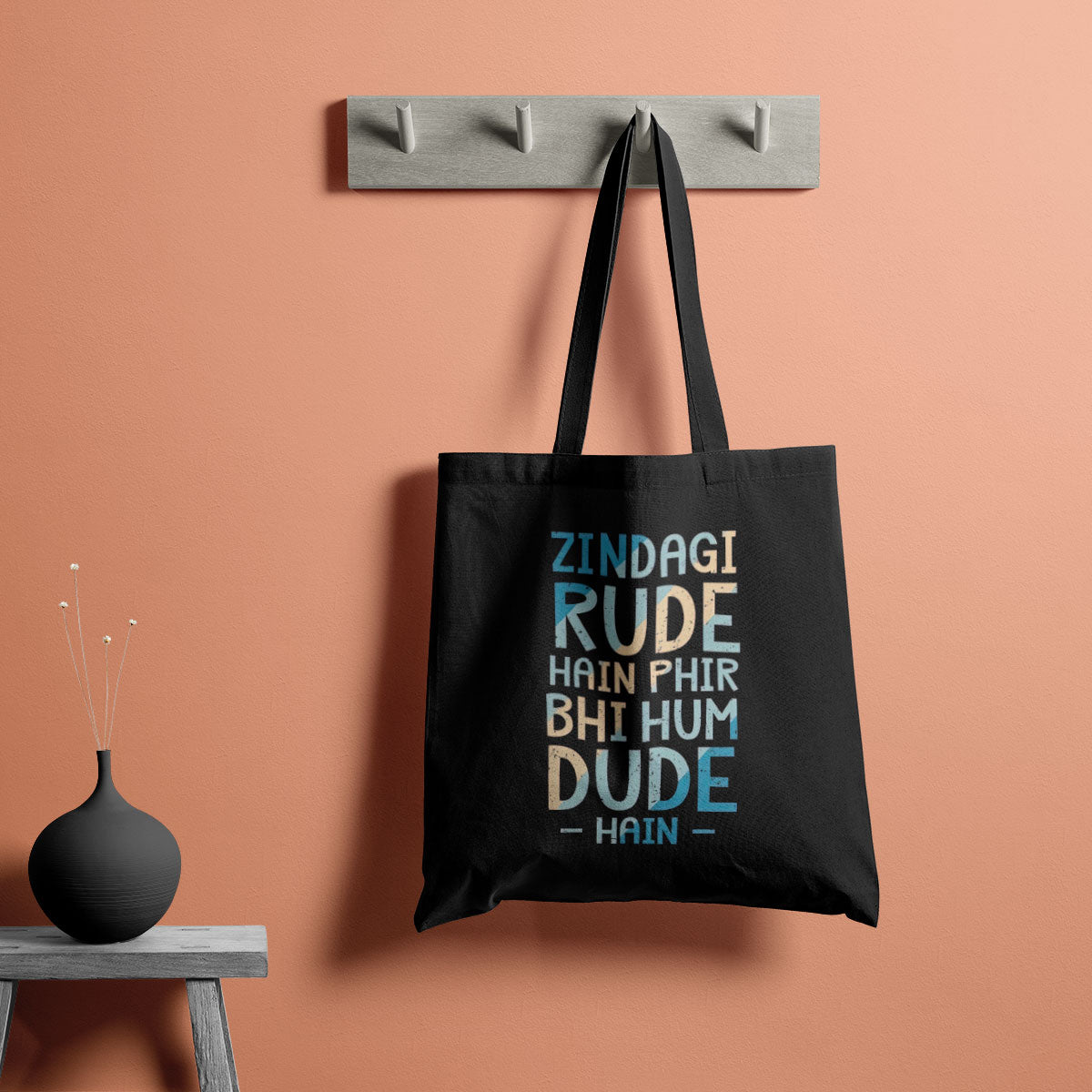 Hum Dude Hai Canvas Tote Bag